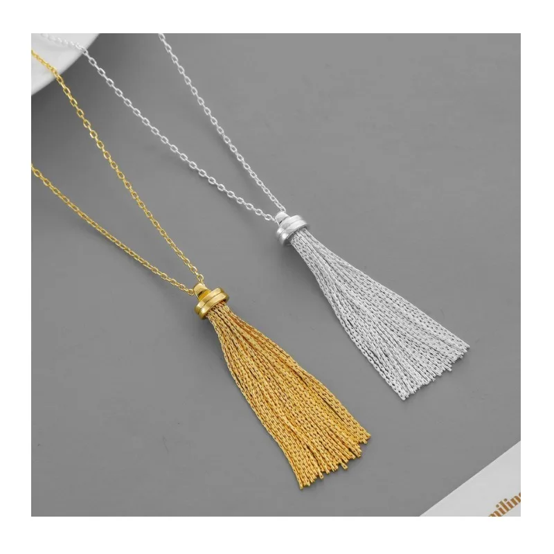 Dongdaemun Explosive Fringed Silver Necklace Simple Niche Korean Style Temperament Advanced Sense Fringed Sweater Chain
Dongdaemun Explosive Fringed Silver Necklace Simple Niche Korean Style Temperament Advanced Sense Fringed Sweater Chain