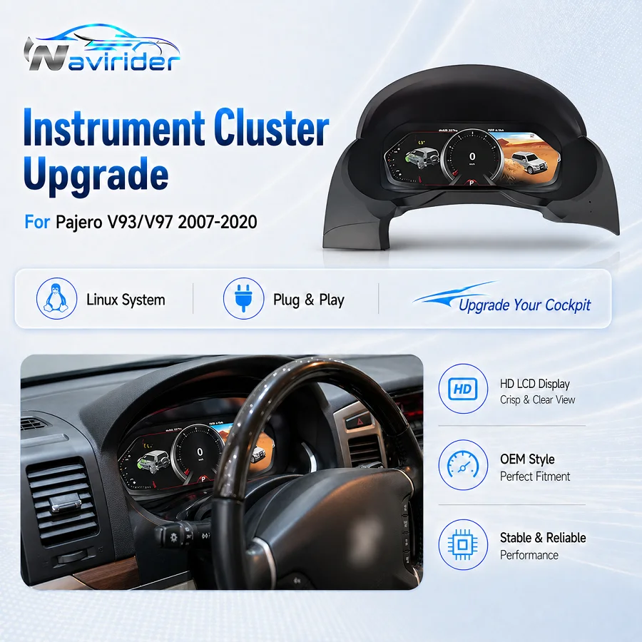 Virtual Cockpit LCD Dashboard For Mitsubishi Pajero V93 V97 2006-2019 Linux Digital Speedometer Instrument Cluster Car Refit Kit
Virtual Cockpit LCD Dashboard For Mitsubishi Pajero V93 V97 2006-2019 Linux Digital Speedometer Instrument Cluster Car Refit Kit