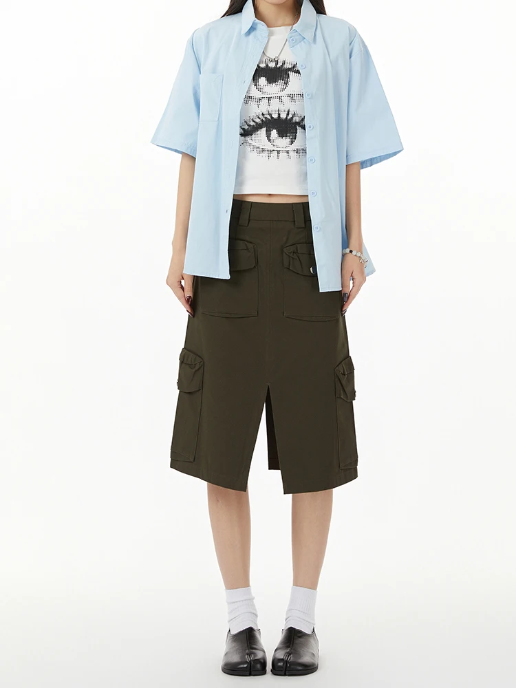 Ретро-юбка Fkug женская с множеством карманов, А-силуэт, средней длины, весна-лето, стройнящая, с двойным разрезом, длина до колена
Ретро-юбка Fkug женская с множеством карманов, А-силуэт, средней длины, весна-лето, стройнящая, с двойным разрезом, длина до колена