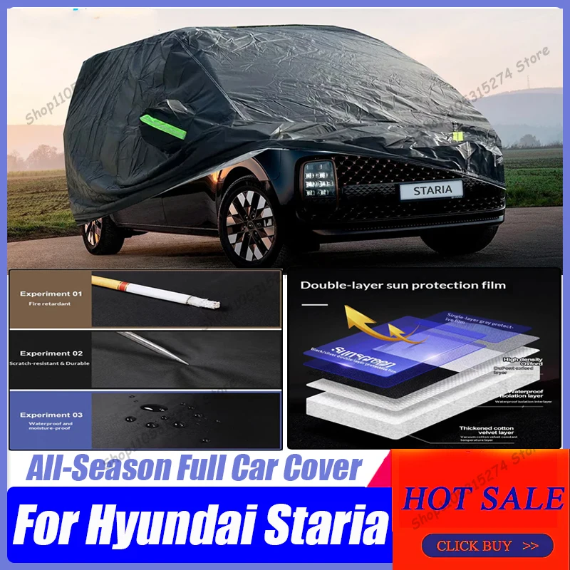 Full Car Cover Waterproof All Weather,For Hyundai Staria 2020-2025 Full Exterior Cover Outdoor Snow Sun Uv Protection
Full Car Cover Waterproof All Weather,For Hyundai Staria 2020-2025 Full Exterior Cover Outdoor Snow Sun Uv Protection