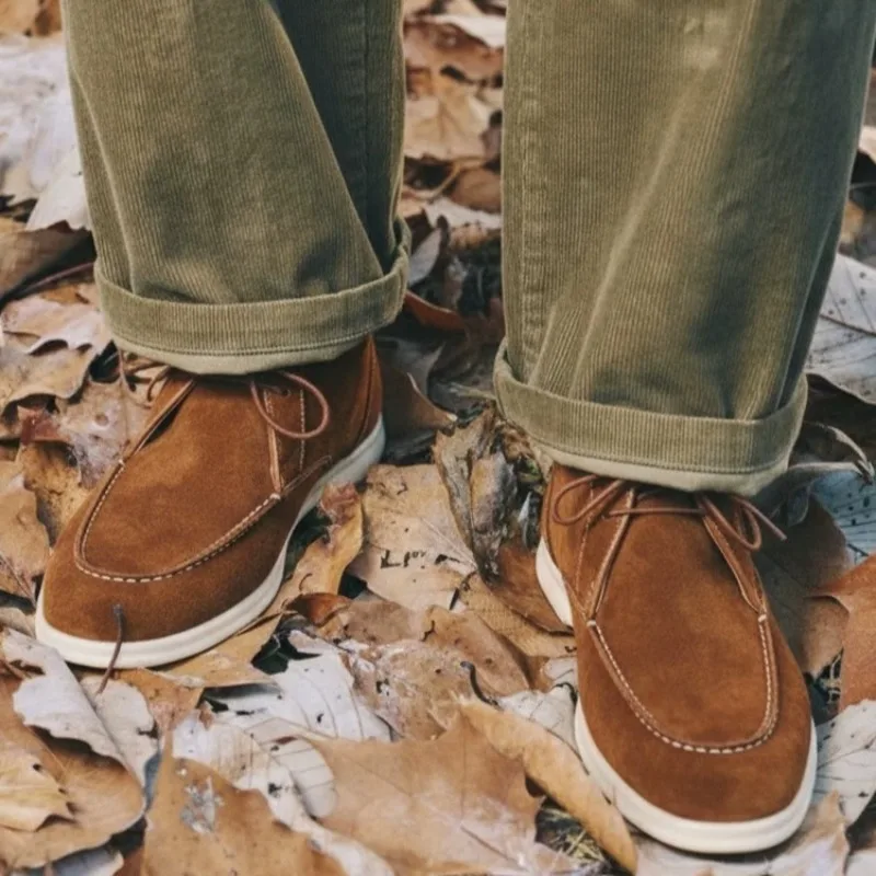 Designer Fashion Desert Boots Men's Casual Leather Shoes Suede British High Top Outdoor Sport Ankle Boots Male Flat Work Boots
Designer Fashion Desert Boots Men's Casual Leather Shoes Suede British High Top Outdoor Sport Ankle Boots Male Flat Work Boots