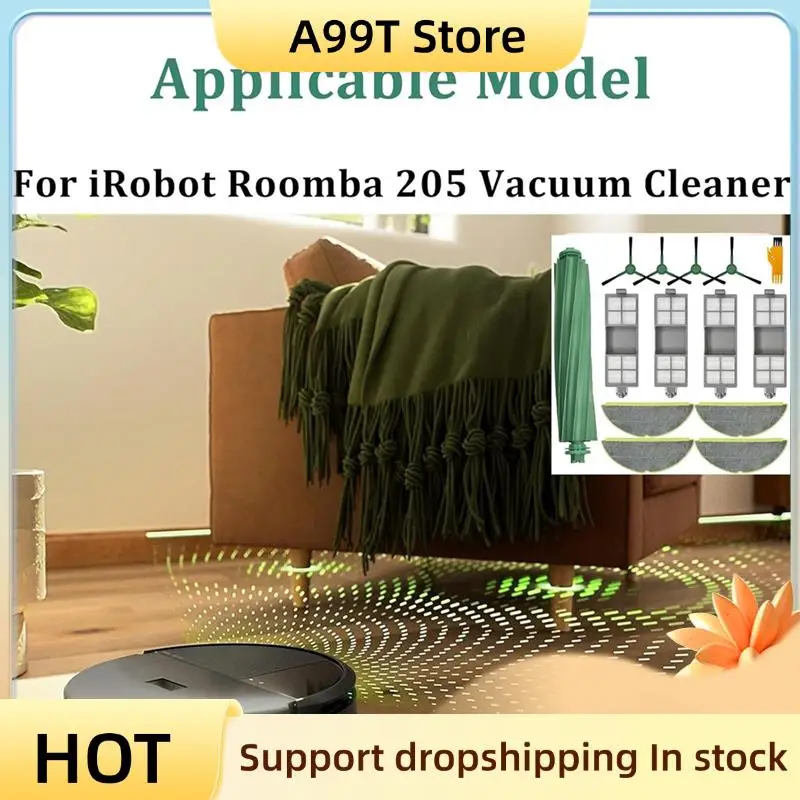 A99T для Irobot Roomba 205, сменные насадки, аксессуары, детали-основная боковая щетка, HEPA-фильтры, подушечки для швабры для пылесоса
A99T для Irobot Roomba 205, сменные насадки, аксессуары, детали-основная боковая щетка, HEPA-фильтры, подушечки для швабры для пылесоса