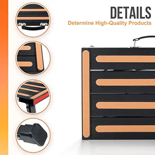 Height-Adjustable Aluminum RV Step Stool With 17x12 Inch Non-Slip Tread, Rubber Feet, Carry Handle, Reflective Tape, And Level
Height-Adjustable Aluminum RV Step Stool With 17x12 Inch Non-Slip Tread, Rubber Feet, Carry Handle, Reflective Tape, And Level