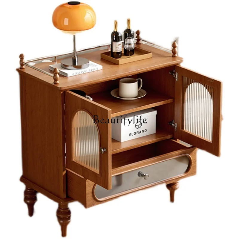 French solid wood dining side cabinet cherry wood tea retro light luxury sofa cabinet
French solid wood dining side cabinet cherry wood tea retro light luxury sofa cabinet