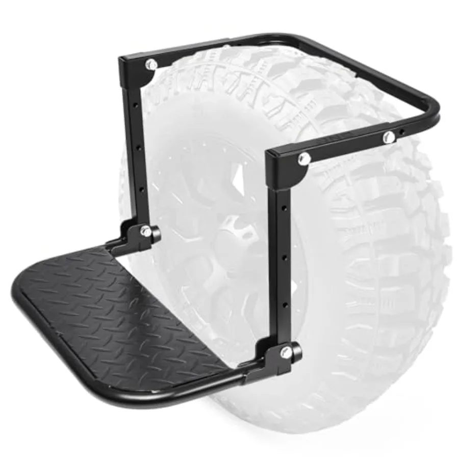 Folding Tire Step for Pickup Truck SUV and RV Adjustable Portable Mounted Wheel Step Fit Most Tire from 9" to 13" Rated up to 3
Folding Tire Step for Pickup Truck SUV and RV Adjustable Portable Mounted Wheel Step Fit Most Tire from 9" to 13" Rated up to 3