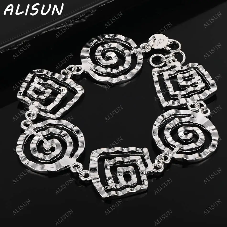 ALISUN 925 Sterling Silver Bracelets For Women Charm Trend Birthday Gifts Fashion Party Fine Jewelry
ALISUN 925 Sterling Silver Bracelets For Women Charm Trend Birthday Gifts Fashion Party Fine Jewelry