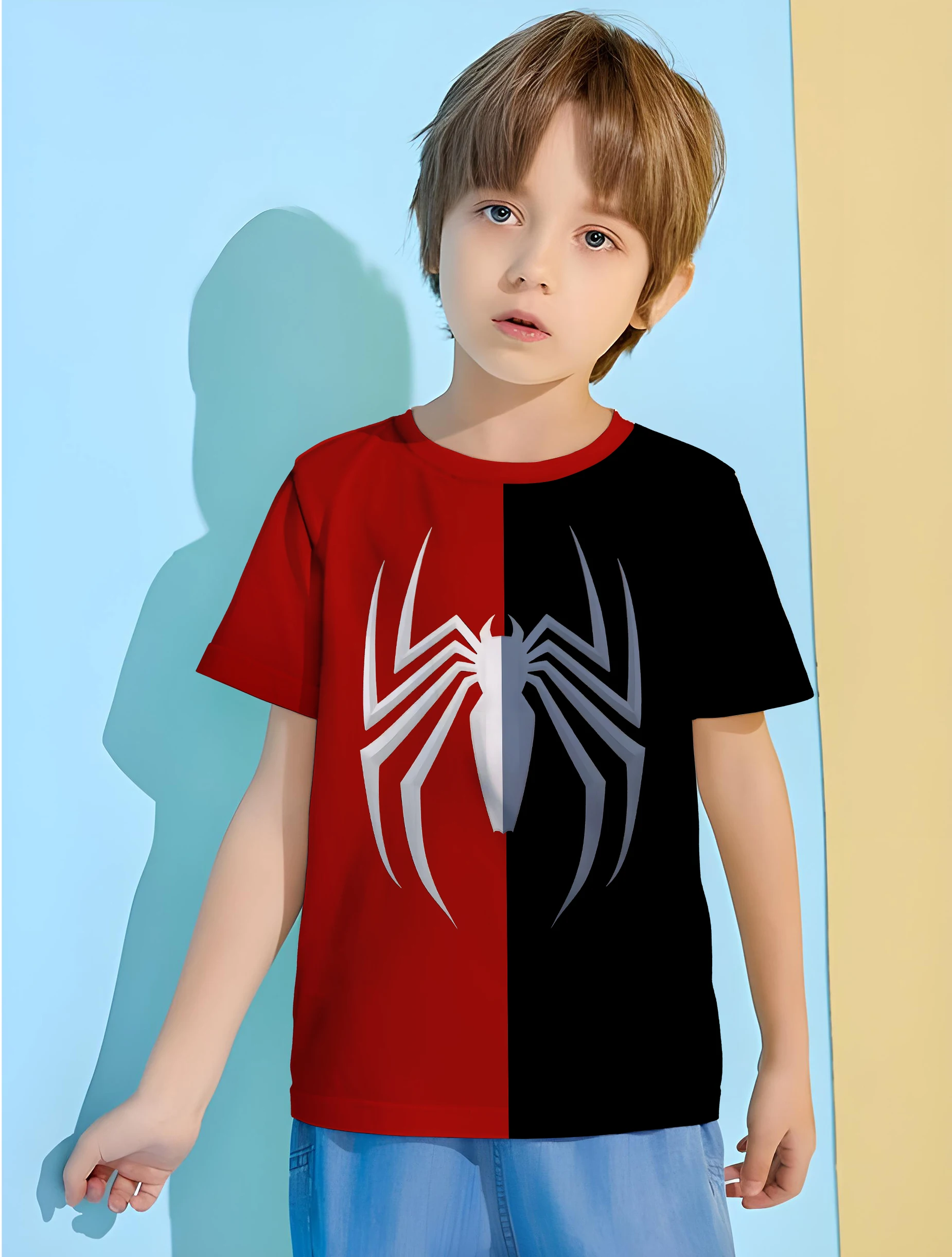 Red and Black Spider Outdoor Clothes for Children Boy's Shirt Baby T-shirt Children's T-shirts Short Sleeve Kids Summer Clothes
Red and Black Spider Outdoor Clothes for Children Boy's Shirt Baby T-shirt Children's T-shirts Short Sleeve Kids Summer Clothes