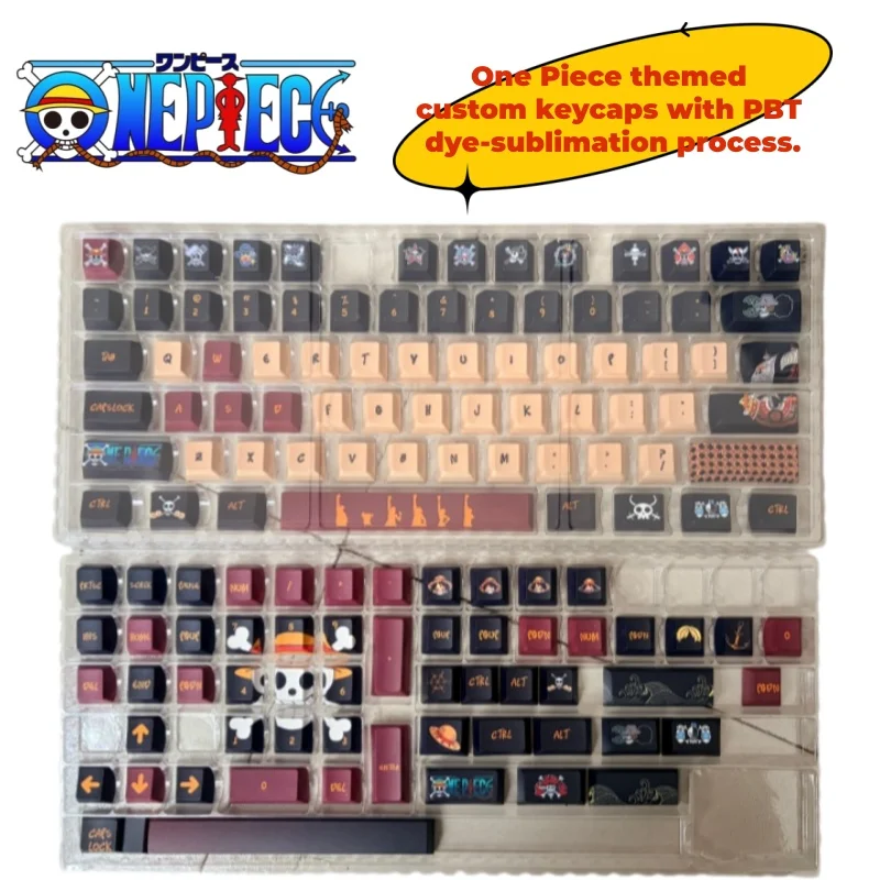 One Piece anime personality-themed PBT hot sublimation custom original factory keycaps suitable for gaming and office use
One Piece anime personality-themed PBT hot sublimation custom original factory keycaps suitable for gaming and office use
