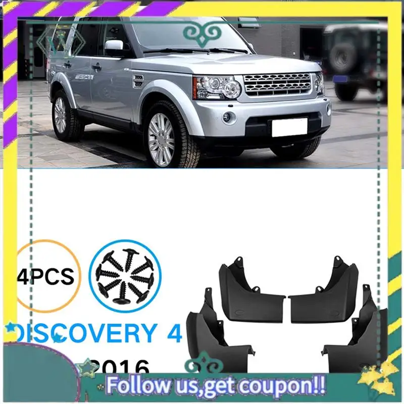 Upgraded 4Pcs Mud Flap Guards Splash Mudflaps Front & Rear For Land Rover Discovery 4 2009-2016
Upgraded 4Pcs Mud Flap Guards Splash Mudflaps Front & Rear For Land Rover Discovery 4 2009-2016