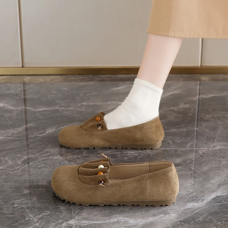 Womens Beaded Flat Shoes Soft Sole Comfortable Walking Shoes Non Slip Lightweight Loafers For Daily Wear Fashion Casual Footwear
Womens Beaded Flat Shoes Soft Sole Comfortable Walking Shoes Non Slip Lightweight Loafers For Daily Wear Fashion Casual Footwear
