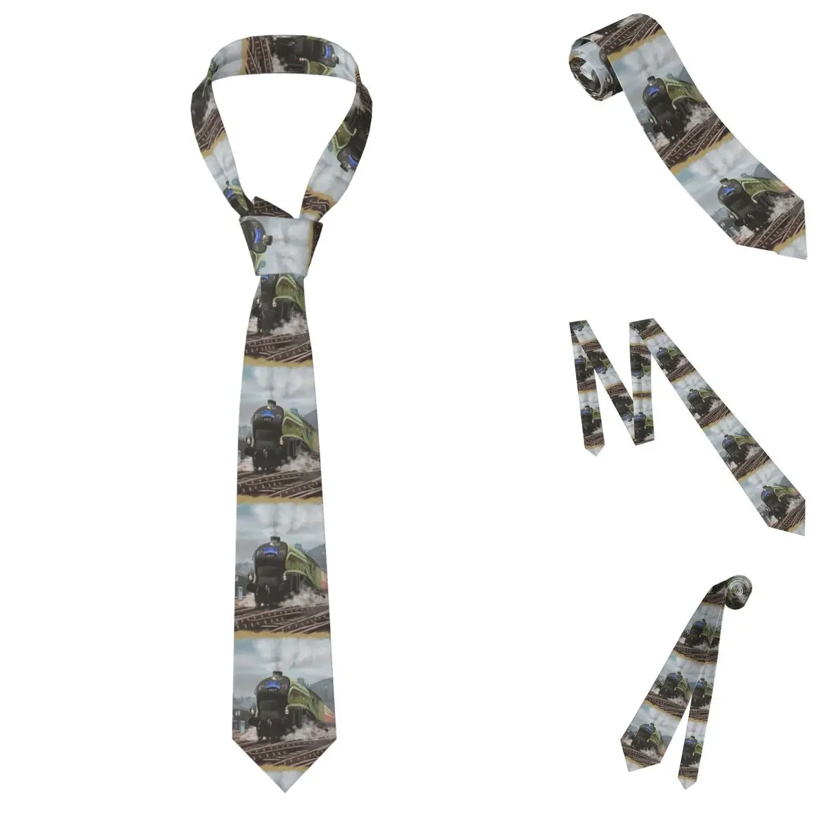 Elizabethan Express Steam Train Necktie for Men Silk Polyester Slim Neck Ties Wedding Suits Tie Casual Gravatas
Elizabethan Express Steam Train Necktie for Men Silk Polyester Slim Neck Ties Wedding Suits Tie Casual Gravatas