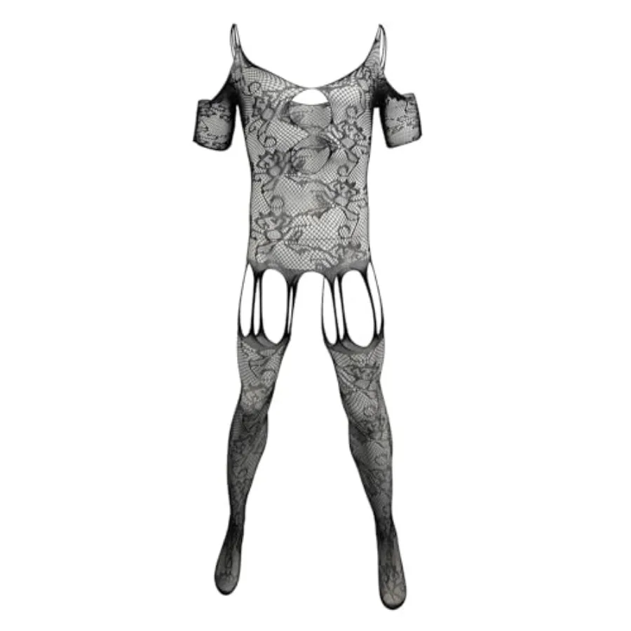 Men Lace Sissy Black Fishnet Lingerie Bodysuit Elastic One Piece Nightgown
Men Lace Sissy Black Fishnet Lingerie Bodysuit Elastic One Piece Nightgown