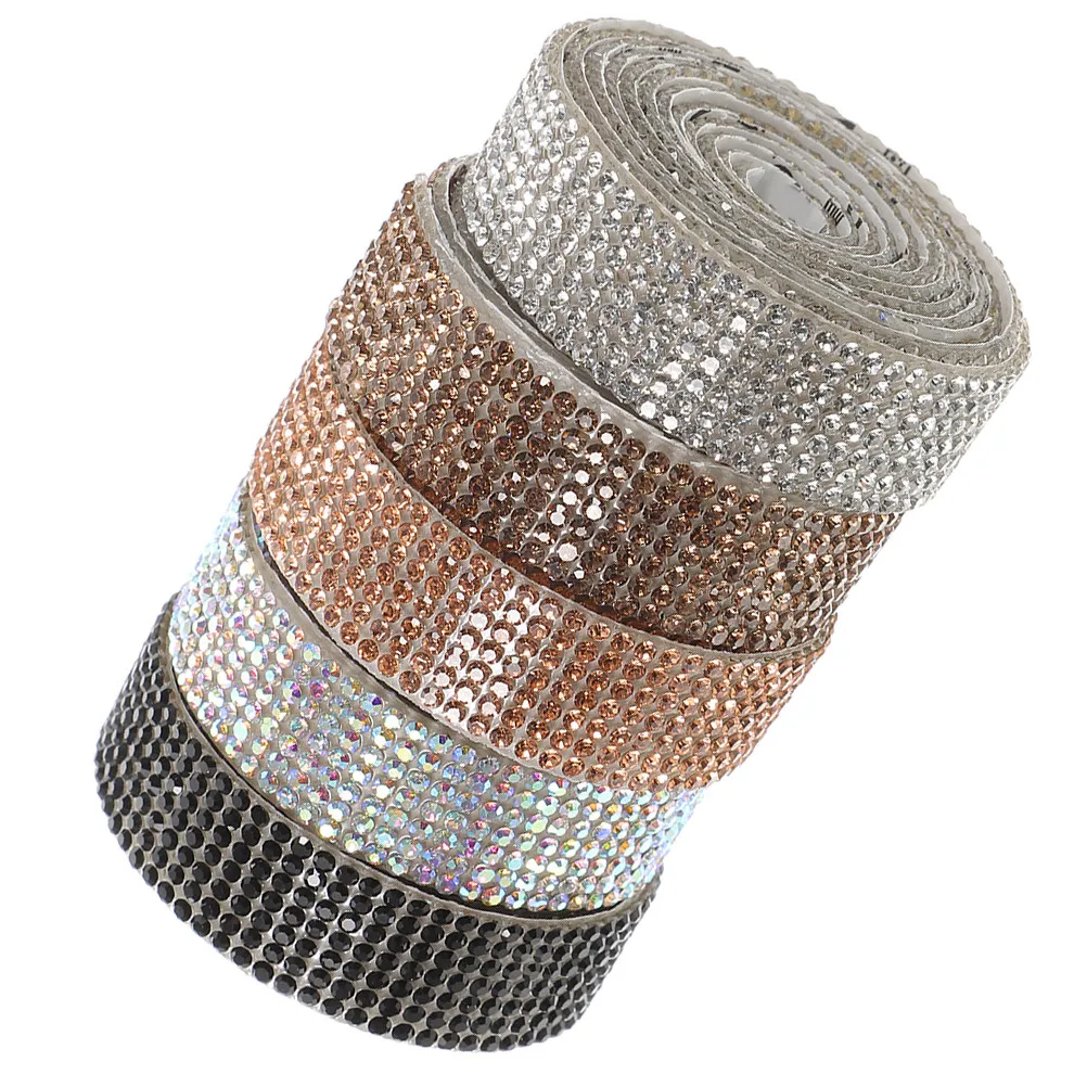 1pcs 5 Rolls Self-Adhesive Rhinestone Ribbon Water-Activated Glitter Tape For Diy Crafts Clothes Shoes Bags Decor Craft Supplies
1pcs 5 Rolls Self-Adhesive Rhinestone Ribbon Water-Activated Glitter Tape For Diy Crafts Clothes Shoes Bags Decor Craft Supplies