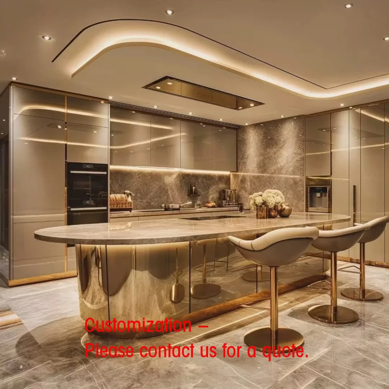 custom.Sofeyia Home Factory Price Modern Home High-gloss Paint Modern Light Luxury Kitchen Cabinet with Marble Island
custom.Sofeyia Home Factory Price Modern Home High-gloss Paint Modern Light Luxury Kitchen Cabinet with Marble Island