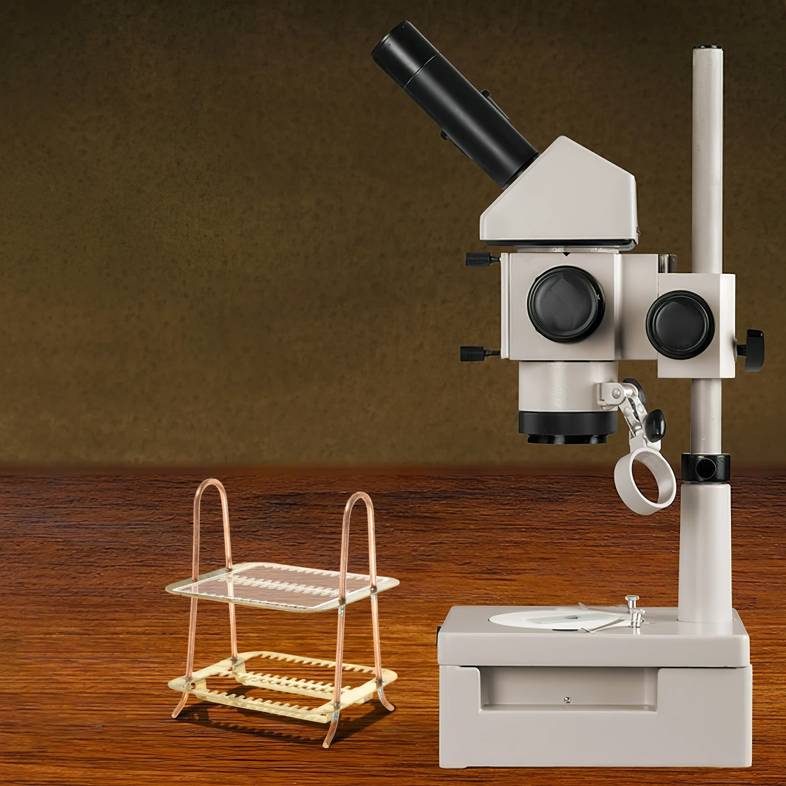 Metal Microscope Slides Storage Rack Lab Staining Holder for Experiments Rust-Resistant Strong and Long-Lasting Use