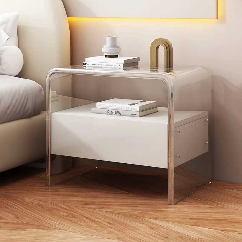 Simple Light Luxury Acrylic Modern Minimalist Bedside Cabinet Complete Creative Transparent Home Bedroom Design Sense Nightstand
Simple Light Luxury Acrylic Modern Minimalist Bedside Cabinet Complete Creative Transparent Home Bedroom Design Sense Nightstand