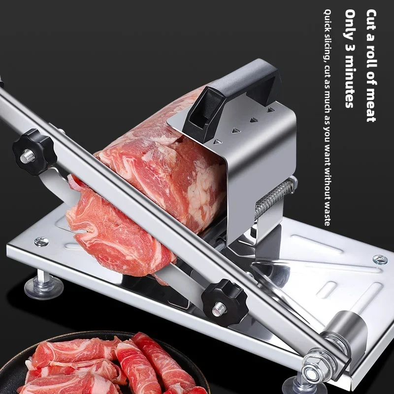 Adjustable Thickness Stainless Steel Meat Slicer,Mutton Roll Slicer Kitchen 304 Stainless Steel Manual Meat Slicer
Adjustable Thickness Stainless Steel Meat Slicer,Mutton Roll Slicer Kitchen 304 Stainless Steel Manual Meat Slicer