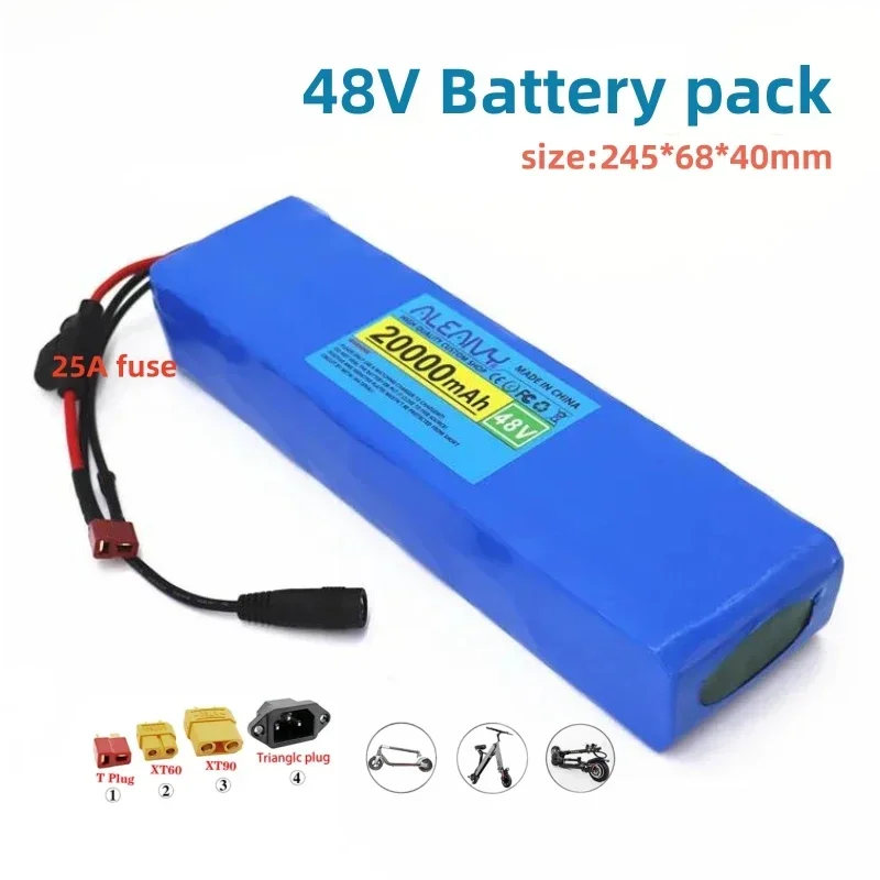 Aleaivy 48v 20Ah 13S2P built-in battery for 500W-1000w commuting tool battery with conversion kit, eight sided+XT60/T plug
Aleaivy 48v 20Ah 13S2P built-in battery for 500W-1000w commuting tool battery with conversion kit, eight sided+XT60/T plug