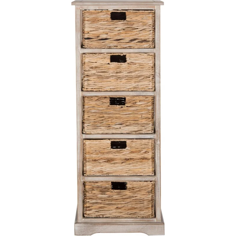 White 5-Drawer Wicker Basket Storage Tower – Fully Assembled, Home Vedette, Space-Saver Bedroom or Bathroom
White 5-Drawer Wicker Basket Storage Tower – Fully Assembled, Home Vedette, Space-Saver Bedroom or Bathroom