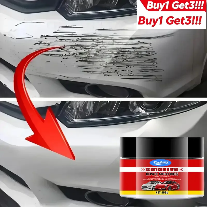 Car Paint Scratch Repair Wax Restores The Gloss and Brightness of All Paint Surfaces. Automotive Product Repair Paste
Car Paint Scratch Repair Wax Restores The Gloss and Brightness of All Paint Surfaces. Automotive Product Repair Paste
