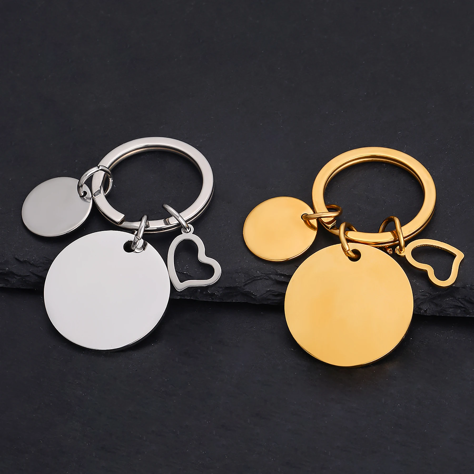 10Pcs Round Key Rings with Heart Mirror Polished Stainless Steel Metal Keychain DIY School Bag Car Key Pendant Wholesale
10Pcs Round Key Rings with Heart Mirror Polished Stainless Steel Metal Keychain DIY School Bag Car Key Pendant Wholesale