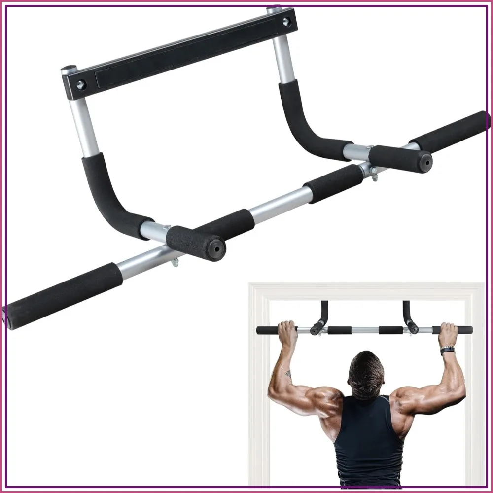 Adjustable Pull-Up Bar for Door Frame, Portable Upper Body Fitness Workout for Home Gyms
Adjustable Pull-Up Bar for Door Frame, Portable Upper Body Fitness Workout for Home Gyms