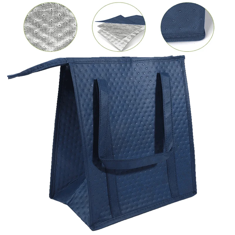 Large Insulated Reusable Grocery Bag with Zipper & Front Pocket, keep cool/warm for hours for Camping Picnic, fishing, shopping
Large Insulated Reusable Grocery Bag with Zipper & Front Pocket, keep cool/warm for hours for Camping Picnic, fishing, shopping