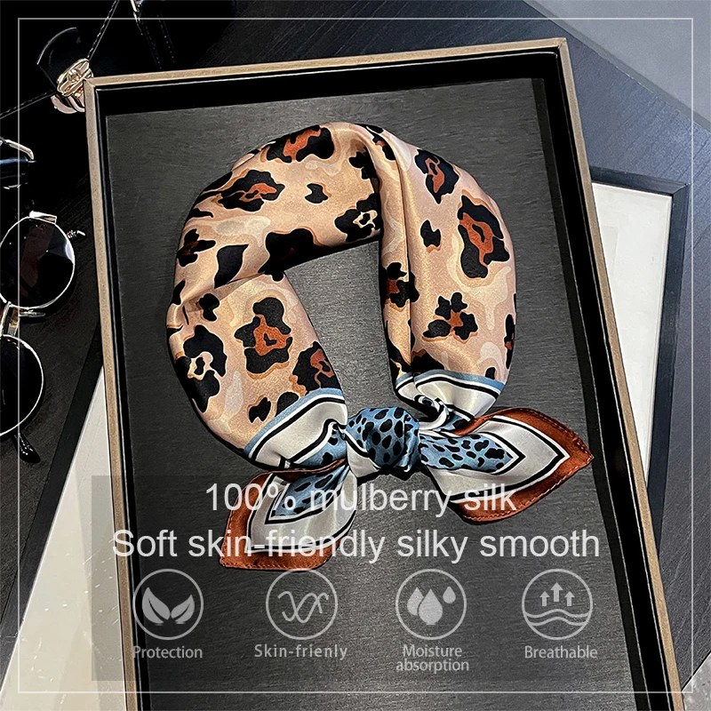 Роскошный шарф из 100% натурального шелка для женщин, роскошная бандана-шаль с леопардовым принтом, женская шелковая накидка из тутового шелка, платок, женский шарф-повязка 53 см
Роскошный шарф из 100% натурального шелка для женщин, роскошная бандана-шаль с леопардовым принтом, женская шелковая накидка из тутового шелка, платок, женский шарф-повязка 53 см