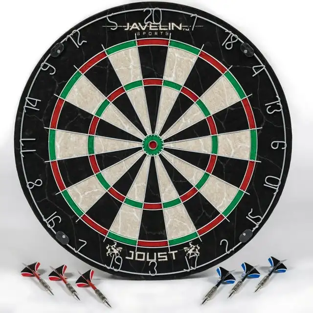 Javelin Set Joust Dartboard De 18 дюймов Con Sisal Brasileño Y 6 Dardos Con Punta De Acero
Javelin Set Joust Dartboard De 18 дюймов Con Sisal Brasileño Y 6 Dardos Con Punta De Acero