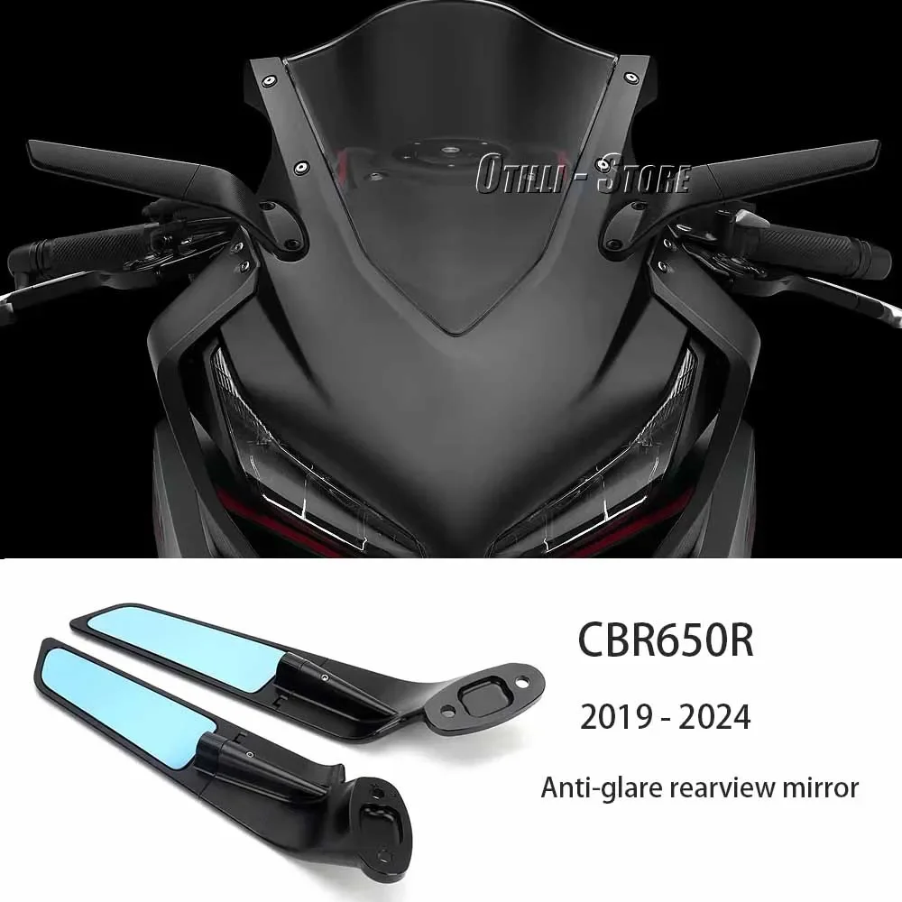 For Honda CBR650R CBR 650 R CNC Aluminum Motorcycle Rear View Mirrors Blue Anti-glare Mirror cbr650r CBR 650R 2019 - 2024
For Honda CBR650R CBR 650 R CNC Aluminum Motorcycle Rear View Mirrors Blue Anti-glare Mirror cbr650r CBR 650R 2019 - 2024