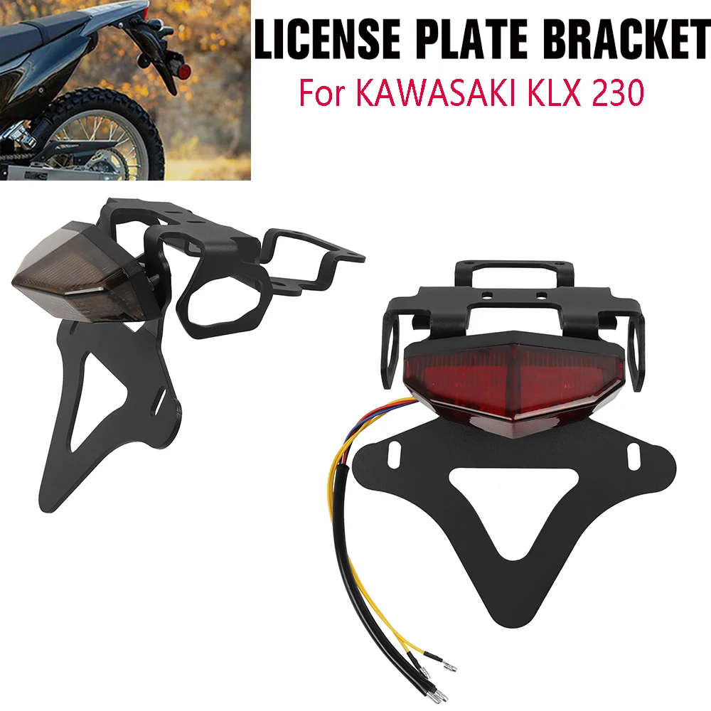 Motorcycle Tail Tidy License Plate Holder Frame Eliminator Bracket For Kawakasi KLX 230/R/S 230R 230S 230SM KLX230 2021-2024
Motorcycle Tail Tidy License Plate Holder Frame Eliminator Bracket For Kawakasi KLX 230/R/S 230R 230S 230SM KLX230 2021-2024