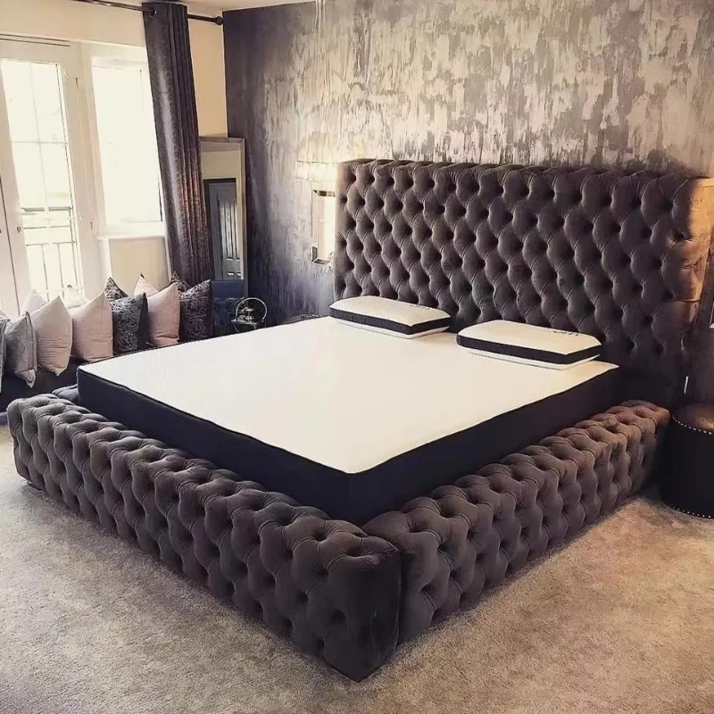 Deluxe Bedroom Furniture Set Deluxe King Bed Classic Upper Set Diamond Tufted Platform Bedroom Bed Frame Queen
Deluxe Bedroom Furniture Set Deluxe King Bed Classic Upper Set Diamond Tufted Platform Bedroom Bed Frame Queen