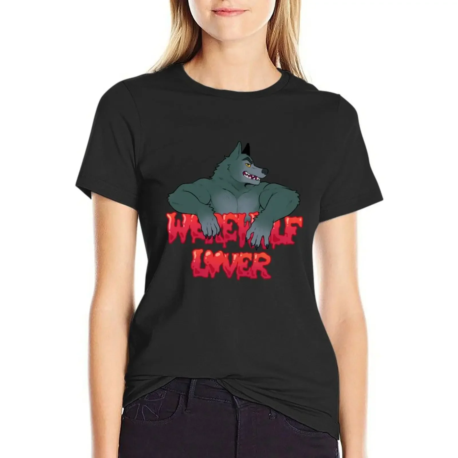 Werewolf Lover (blood) T-Shirt oversized lady clothes sublime funnys cute t-shirts for Women
Werewolf Lover (blood) T-Shirt oversized lady clothes sublime funnys cute t-shirts for Women