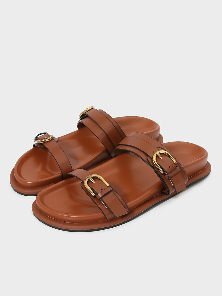 New Summer Women's Flat Sandals Black Buckle Slippers Casual round Head Leisure Shoes Easy to Wear Comfortable Breathable
New Summer Women's Flat Sandals Black Buckle Slippers Casual round Head Leisure Shoes Easy to Wear Comfortable Breathable