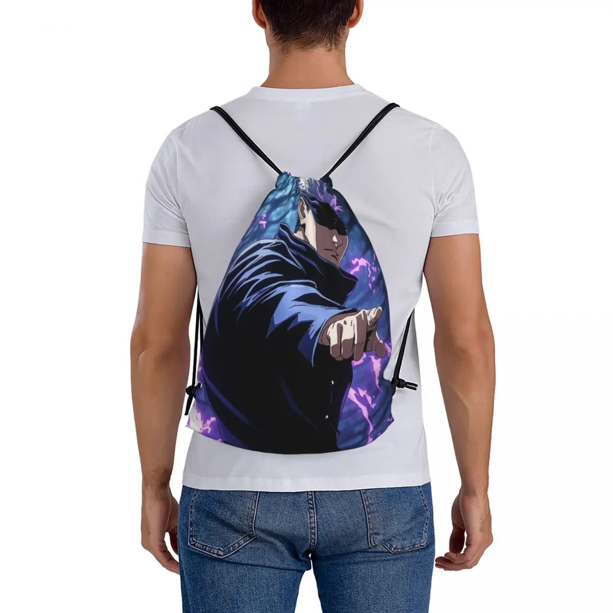 Satoru Gojo Anime Jujutsu Kaisen Backpacks Fashion Drawstring Bundle Pocket Shoes Bag Book Bags for Travel School
Satoru Gojo Anime Jujutsu Kaisen Backpacks Fashion Drawstring Bundle Pocket Shoes Bag Book Bags for Travel School