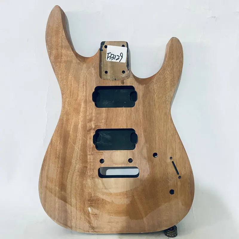 FB129 Unfinished Natural Color Solid Redwood Two Points Fixed Tremeolo Electric Guitar Body with HH Pickups for Replace DIY
FB129 Unfinished Natural Color Solid Redwood Two Points Fixed Tremeolo Electric Guitar Body with HH Pickups for Replace DIY