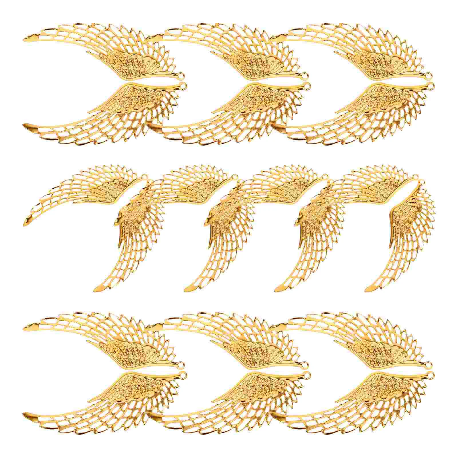 10 Pairs Gilded Wings Pendant Charm Necklace DIY Crafts Vintage Bracelet for Women Bride
10 Pairs Gilded Wings Pendant Charm Necklace DIY Crafts Vintage Bracelet for Women Bride