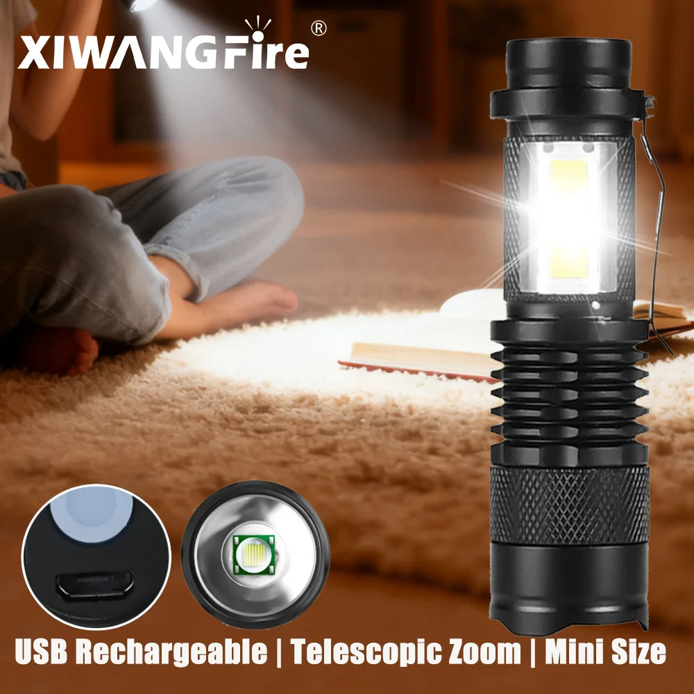 Светодиодный фонарик из алюминиевого сплава для чтения на открытом воздухе, USB-перезаряжаемый фонарик с зумом/светильник для книг, 3-режимный мини-фонарик, снаряжение для кемпинга
Светодиодный фонарик из алюминиевого сплава для чтения на открытом воздухе, USB-перезаряжаемый фонарик с зумом/светильник для книг, 3-режимный мини-фонарик, снаряжение для кемпинга