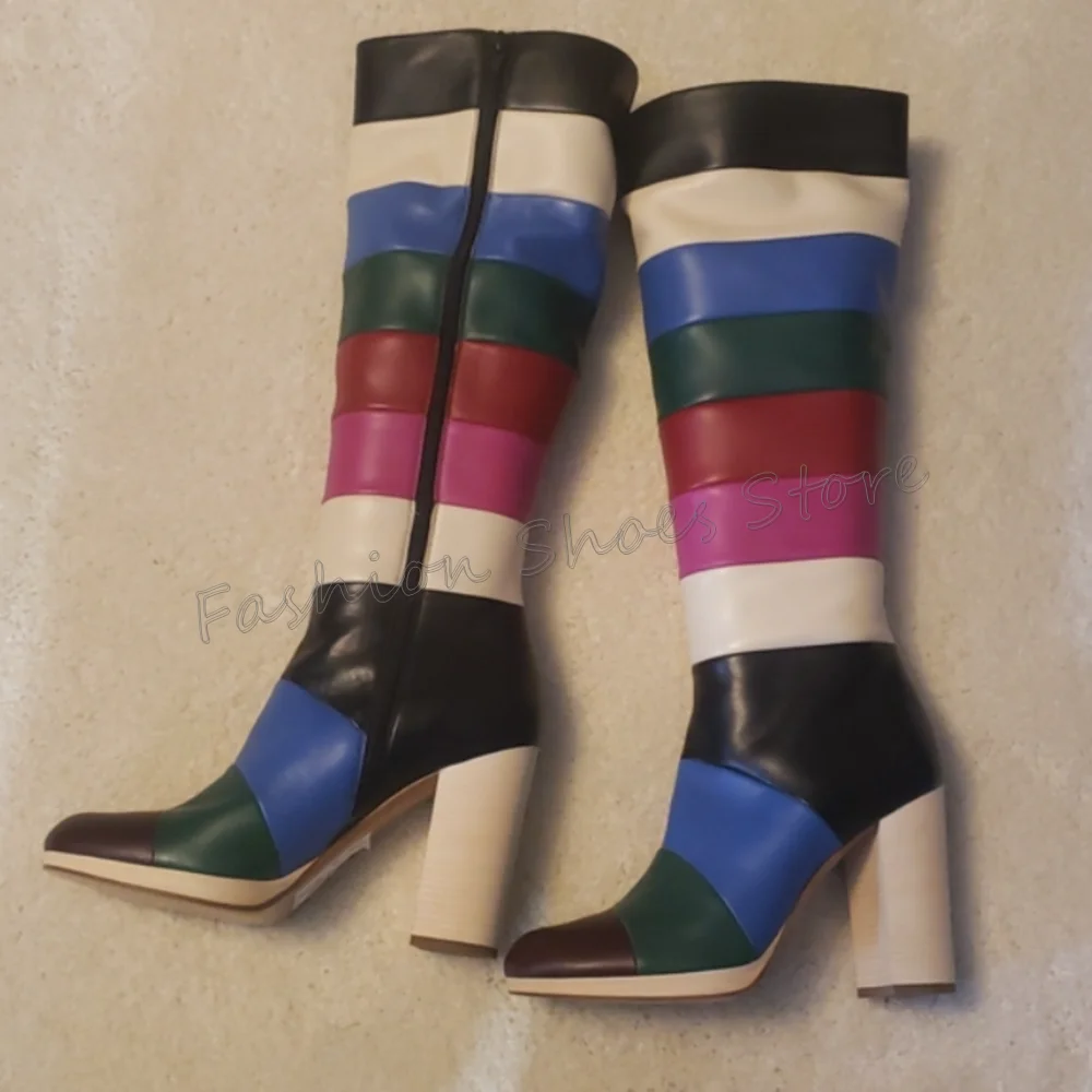 Colorful Back Zipper Round Toe Boots Matte Leather Women Shoes Chunky High Heels Party Banquet Dating 2025 Zapatos Para Mujere
Colorful Back Zipper Round Toe Boots Matte Leather Women Shoes Chunky High Heels Party Banquet Dating 2025 Zapatos Para Mujere