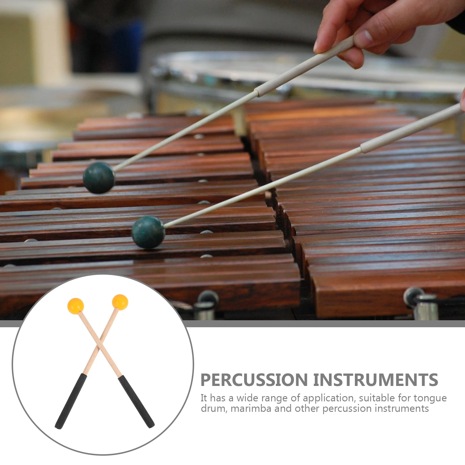 Marimba Mallet Instruments Percussion Sticks Hammer Xylophone Durable Wood Drumsticks for Accessories
Marimba Mallet Instruments Percussion Sticks Hammer Xylophone Durable Wood Drumsticks for Accessories