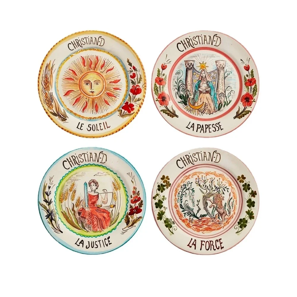 D Tarot Plate Bone China Dinner Set Nordic Kitchen Ceramic Dessert Charger Plates for Wedding Tableware Trays Decorative Mug Cup
D Tarot Plate Bone China Dinner Set Nordic Kitchen Ceramic Dessert Charger Plates for Wedding Tableware Trays Decorative Mug Cup