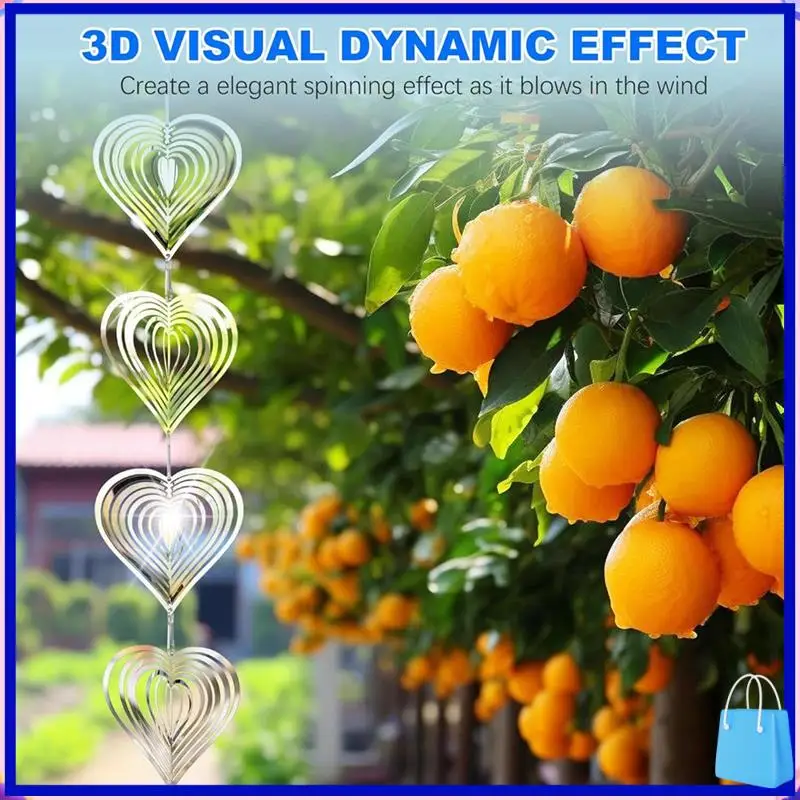 Customer Favorite 4PCS Heart Bird Scare Reflective Double-Sided Bird Reflectors, Sparkly Metal Wind Spinner Indoor Outdoor Garde
Customer Favorite 4PCS Heart Bird Scare Reflective Double-Sided Bird Reflectors, Sparkly Metal Wind Spinner Indoor Outdoor Garde