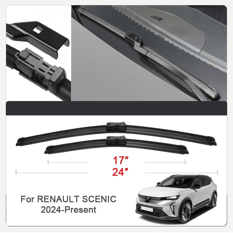 2PCS Car Blade Windshield Rubber Wiper For Renault Captur Clio Arkana XM3 Austral Grand Koleos Kadjar Kardian Koleos QM6 Scenic
2PCS Car Blade Windshield Rubber Wiper For Renault Captur Clio Arkana XM3 Austral Grand Koleos Kadjar Kardian Koleos QM6 Scenic