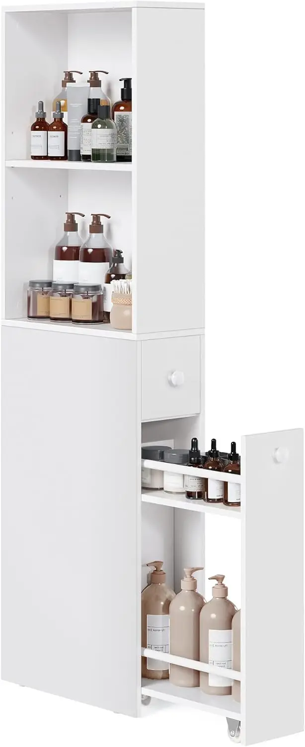 Slim Bathroom Storage Cabinet Narrow Freestanding Bathroom Cabinet with Storage Drawers and Adjustable Shelf for Small Spaces Mo
Slim Bathroom Storage Cabinet Narrow Freestanding Bathroom Cabinet with Storage Drawers and Adjustable Shelf for Small Spaces Mo