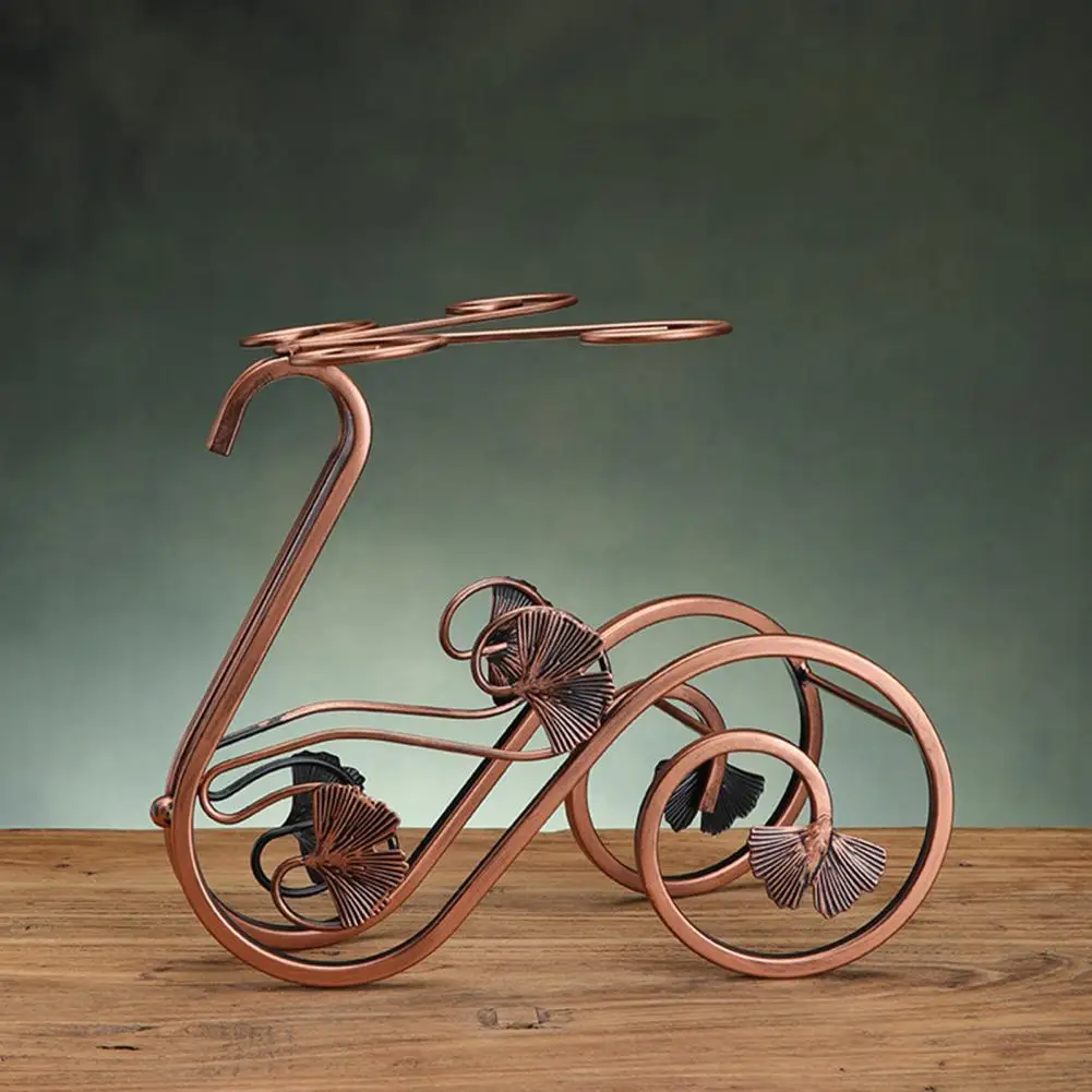Triangular Base Wine Holder Retro Swan Bicycle Iron Wine Rack with Glass Holder Decorative Lady Wine Bottle Stand for Home
Triangular Base Wine Holder Retro Swan Bicycle Iron Wine Rack with Glass Holder Decorative Lady Wine Bottle Stand for Home