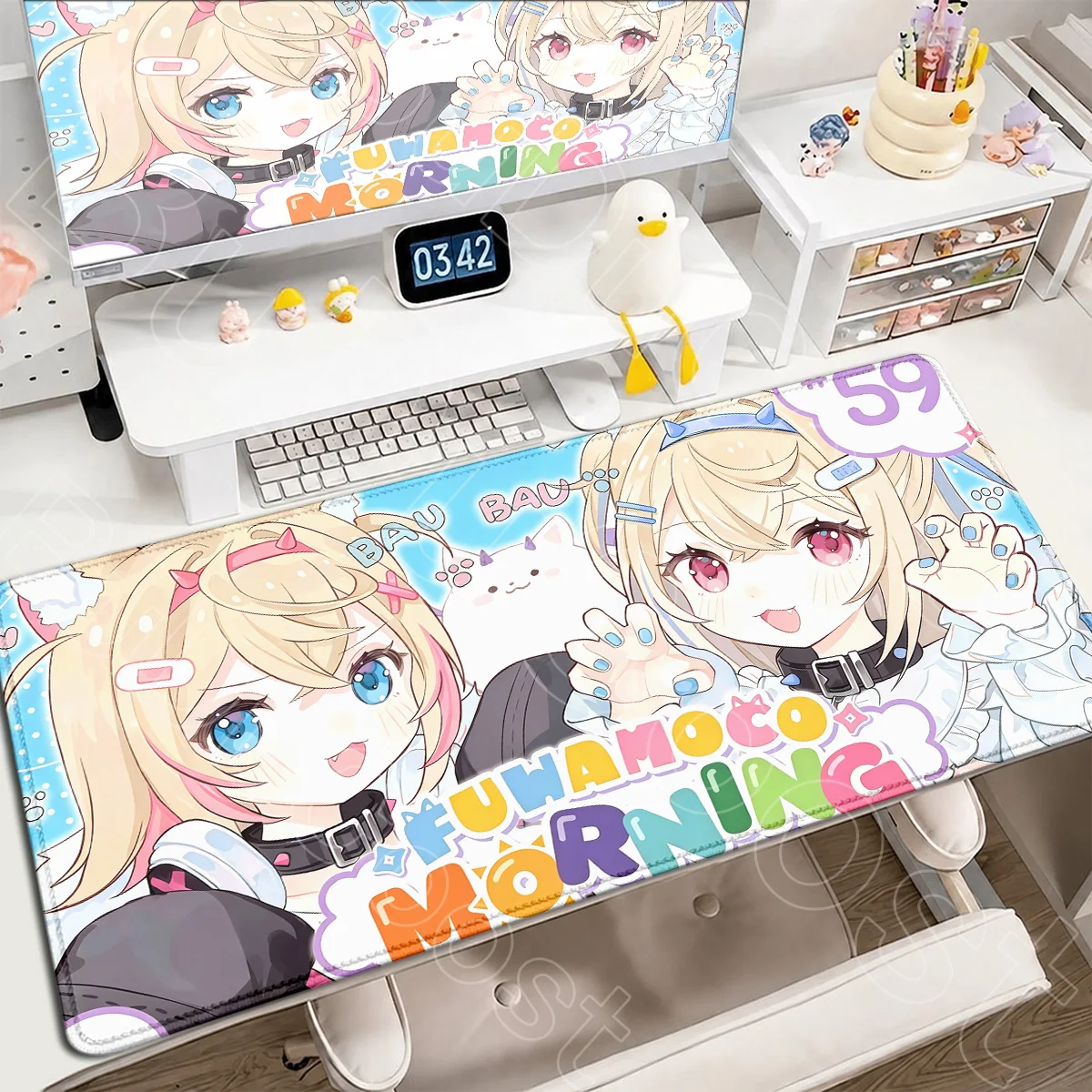 PC Gaming Accessories Locking Edge Desktop Mat Student Write Rug New Hot Virtual Idol Fuwamoco Speed Rubber Mouse Pad XXL Carpet
PC Gaming Accessories Locking Edge Desktop Mat Student Write Rug New Hot Virtual Idol Fuwamoco Speed Rubber Mouse Pad XXL Carpet