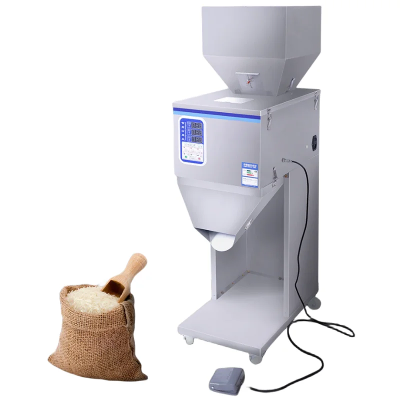 Factory large quantity weighing granular powder filling machine Large quantity double head 999g flour packaging machine
Factory large quantity weighing granular powder filling machine Large quantity double head 999g flour packaging machine