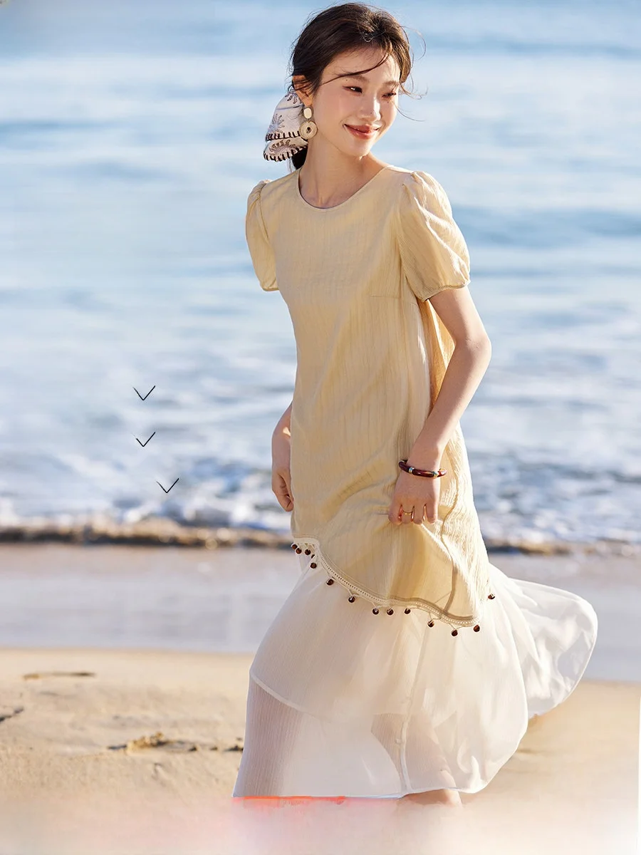 Elegant Slimming Short Sleeve Dress with Lyocell Texture by Mo Han Mei 2026 Summer New Collection City Commute Friendly
Elegant Slimming Short Sleeve Dress with Lyocell Texture by Mo Han Mei 2026 Summer New Collection City Commute Friendly