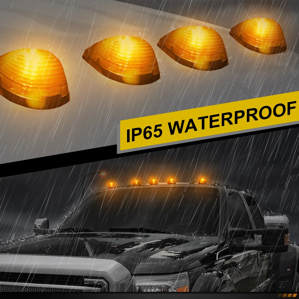 5PCS Cab Roof Marker Lights 10LED Amber Top Clearance Running Lights Compatible with Ford 1999-2016 Super Duty Pickup Trucks SUV
5PCS Cab Roof Marker Lights 10LED Amber Top Clearance Running Lights Compatible with Ford 1999-2016 Super Duty Pickup Trucks SUV