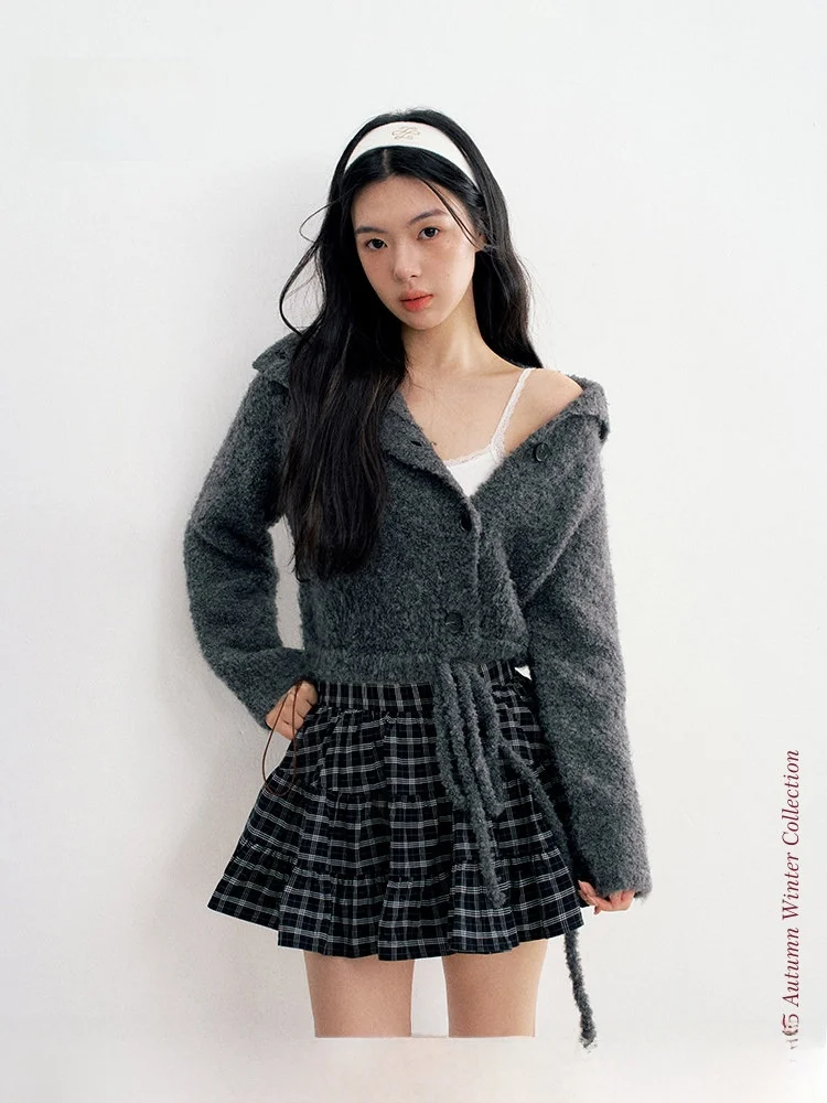 Вязаный кардиган Liilou из смесовой шерсти, повседневный, свободного кроя, с косой застежкой на шнурке, комфортный, из полиэфирного волокна, с длинными рукавами
Вязаный кардиган Liilou из смесовой шерсти, повседневный, свободного кроя, с косой застежкой на шнурке, комфортный, из полиэфирного волокна, с длинными рукавами